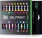 Ohuhu Oil Paint Set, 36 Oil-Based Colors, 12ml/0.42oz x 36 Tubes Non-Toxic Oil Painting Set Supplies for Canvas Painting Artist Kids Beginner Adult Classroom Student Art Supplies Gifts Ideal